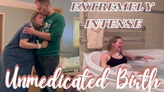 EXTREMELY INTENSE UNMEDICATED BIRTH  Screaming  Emotional amp Raw  Natural Labor and Delivery [upl. by Uahc]