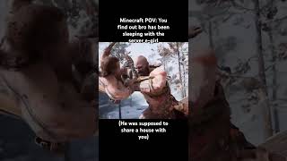 Bro betrayed me 🥲 minecraft gaming bozonbunch godofwar godofwarragnarok bozon [upl. by Runkle936]