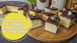 SERNIK KTÓRY NIE OPADA  z mlekiem w proszku puszysty jak chmurka [upl. by Ytsihc]