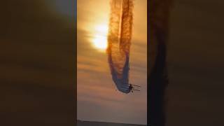 Chasing Sunsets The Beauty of Horsepower amp Wingtip Vortices smokeon airshow sunset aviation [upl. by Hilde]