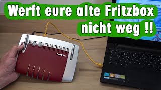 AVM Fritzbox als MESH WLAN Repeater benutzen  Access Point ohne Kabel Einrichtung ganz einfach [upl. by Aremahs]