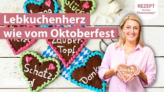 😍 ❤️ Lebkuchenherzen Rezept zum Selbermachen  Thermomix® Rezept [upl. by Alyahsal146]