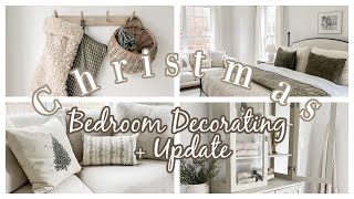 CHRISTMAS DECORATE WITH ME 2022  AN EXCITING BEDROOM UPDATE  CREATING A COZY CHRISTMAS BEDROOM [upl. by Pogah29]