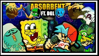 Todos Cantam Absorbent  FNF Cartoon Clash DEMO  BETADCIU BR FTDanielGamerDGL [upl. by Dareg782]