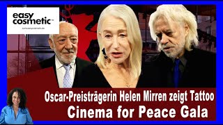 OscarPreisträgerin Helen Mirren zeigt Tattoo  Cinema for Peace Gala [upl. by Rhodes]