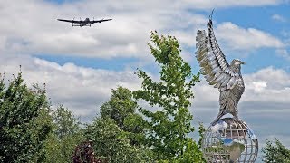 AVRO LANCASTER OVER THE NATIONAL MEMORIAL ARBORETUM [upl. by September]