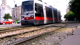 Tramvaie Siemens ULF in Oradea 5  Siemens ULF Trams in Oradea 5 15 06 amp 16 07 2010 [upl. by Dnartreb766]