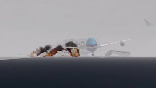 Tenerife Airport Disaster 1977 Roblox Crash Animation [upl. by Pamelina]