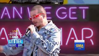 J Balvin  Mi Gente Live At GMA [upl. by Enneirda555]