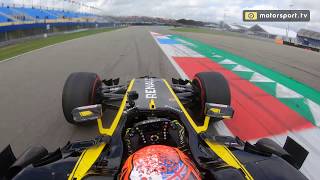 Ronde onboard over het TT Circuit Assen met de Renault F1 RS17 [upl. by Danice298]