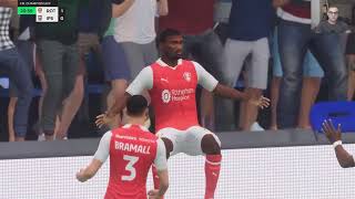 Rotherham United vs My reactions and comments gameplay EA Sports FC 24 [upl. by Anailuig]