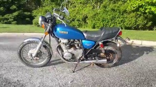 1979 Yamaha xs400 Special II walkaround and startup [upl. by Vanhomrigh48]