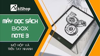 Mở hộp và trên tay nhanh Boox Note 3  Máy đọc sách cấu hình mạnh nhất 2021 [upl. by Ralf]