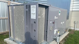 2021 Carrier Gemini Weathermaker 15 ton packaged RTU air conditioner Not running [upl. by Kaycee]