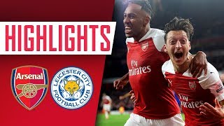 WHAT A GOAL  Arsenal 31 Leicester City  Goals amp highlights [upl. by Ashlin142]