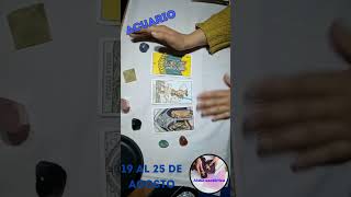 PREDICCIONES ACUARIO 19 AL 25 DE AGOSTO predictions horoscopo tarot espiritualidad esoterismo [upl. by Ragen]