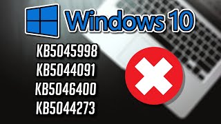 KB5045998KB5044091KB5046400KB5044273 Update Not Installing In Windows 10 PC FIX [upl. by Magas]