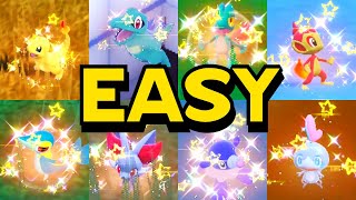 The Fastest Way to Shiny Hunt Every STARTER in The Indigo Disk  Pokémon Scarlet and Violet DLC [upl. by Sutelc]