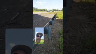 Guardrail Guy being STALKED while measuring WAY TOO LOW Guardrail where my daughter died [upl. by Rubetta]