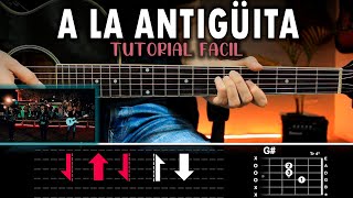 A La Antigüita  Calibre 50 GUITARRA TUTORIAL  Acordes [upl. by Enileoj]