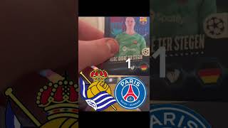 Real Sociedad VS PSG Octavos Champions League vuelta champions championsleague cromos viral [upl. by Moonier301]