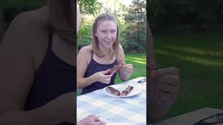 RIBS ON THE GRILL grilling shorts cookingchannel [upl. by Anelis734]