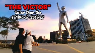 quotTHE VICTORquot Statue  Bridgetowne Pasig City  Surpasses the Height of the Statue of Liberty [upl. by Thaddaus556]