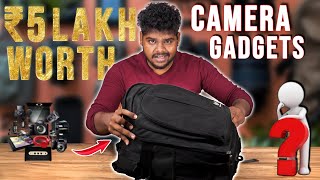 🎒 Inside My Camera Bag 📸 ₹5 Lakhs Worth of Gadgets 💰gramophonevillage outoffocus offsquad [upl. by Muire165]