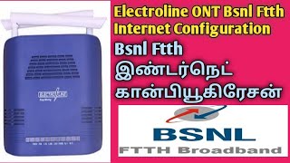 router bsnlftth wifi Bsnl Ftth Internet Configuration Electroline ONT [upl. by Collar]