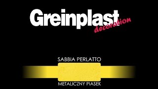 GREINPLAST SABBIA PERLATTO  sposób wykonania dekoracji [upl. by Enasus]