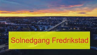 Norway Sunset Fredrikstad TestFlight by Drone 4K [upl. by Kalmick152]