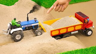 Diy mini truck trolley sand loading science project  Diy tractor  ‪sanocreator [upl. by Naiditch1]