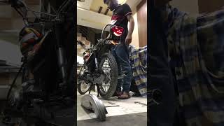 Cut mudguard installing in bike✨🔥ytshorts [upl. by Eelac522]