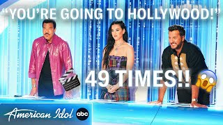 “You’re Going To Hollywood” Compilation  American Idol 2023 [upl. by Graeme]