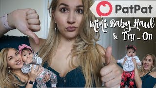 Pat Pat BABY HAUL  REVIEW  FIRST IMPRESSIONS amp TRYON  ScamOr worth it [upl. by Gothar840]