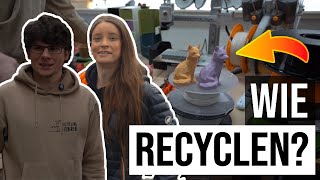 So recycelt man Filament  Zu Besuch bei der Recycling Fabrik [upl. by Stets]