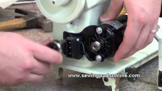 How To Replace A Sewing Machine Motor [upl. by Elnukeda]