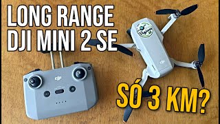 TESTE DE DISTANCIA DRONE DJI MINI 2 SE  SEM AMPLIFICADOR DE SINAL  LONG RANGE [upl. by Nelrac775]