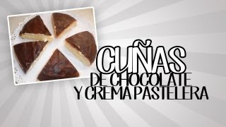 Receta Cuñas de chocolate y crema [upl. by Chrisman]