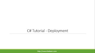 C Tutorial  Deployment [upl. by Jeminah]