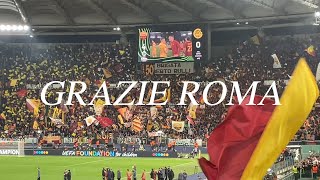 ♫ GRAZIE ROMA tutto lo stadio｜14042022 ROMA vs BODØGLIMT [upl. by Velasco731]