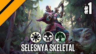 Selesnya Skeletal Swarming  AFR Draft Climb to Mythic  MTG Arena [upl. by Anikas]