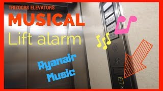 MUSICAL LIFT ELEVATOR EMERGENCY ALARM TEST  Trizocbs [upl. by Adnovay]