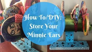 DIY Minnie Mouse Ears amp Headband Holder  DIY DISNEY  5 Minute Craft With Household Items [upl. by Ennaylloh]