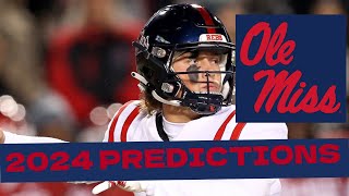 Ole Miss Football 2024 Predictions [upl. by Deach]