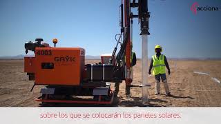 Un mar fotovoltaico en el desierto de Sonora México  Primeros trabajos ACCIONA [upl. by Marji]