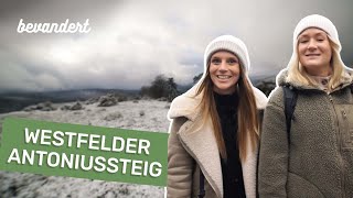 Eine schneeweiße Wanderung im Winterwonderland über den Westfelder Antoniussteig  bevandert Vlog [upl. by Yelroc]