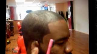 How to use Black Ice for hair line Philly haircut with points [upl. by Yoshi]