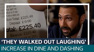 Dine and dash  the new shoplifting A third of hospitality businesses say theyve been targeted [upl. by Irrej]