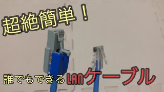 LANケーブル成端方法Cat6 LANケーブルの作り方 [upl. by Ahsaet]